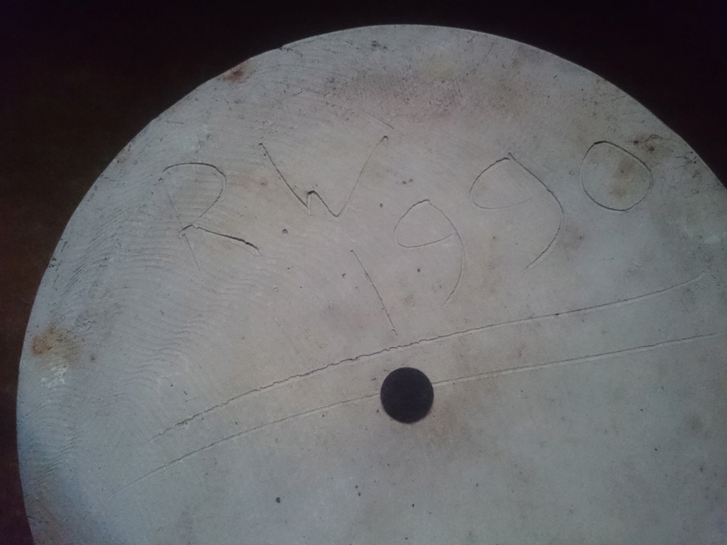 Large Stoneware Lidded Pot with RW impressed mark and RW 1990 on base. Dsc_0814