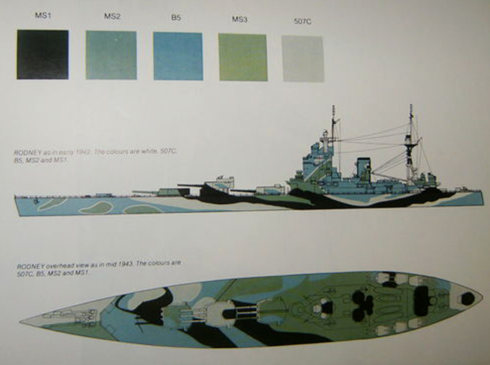 Comment comprendre le set LifeColor vs peintures officielles HMS Rodney ? Rodney10
