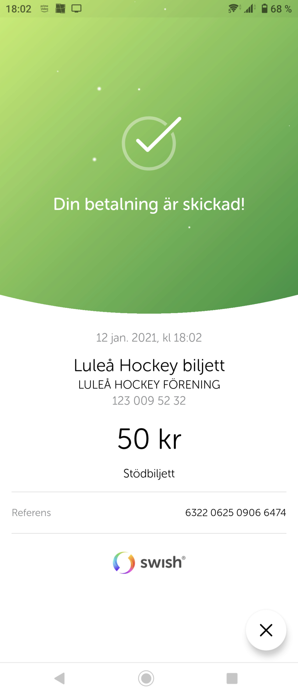 2021-01-12, SHL-match 30, Luleå - Linköping Screen10