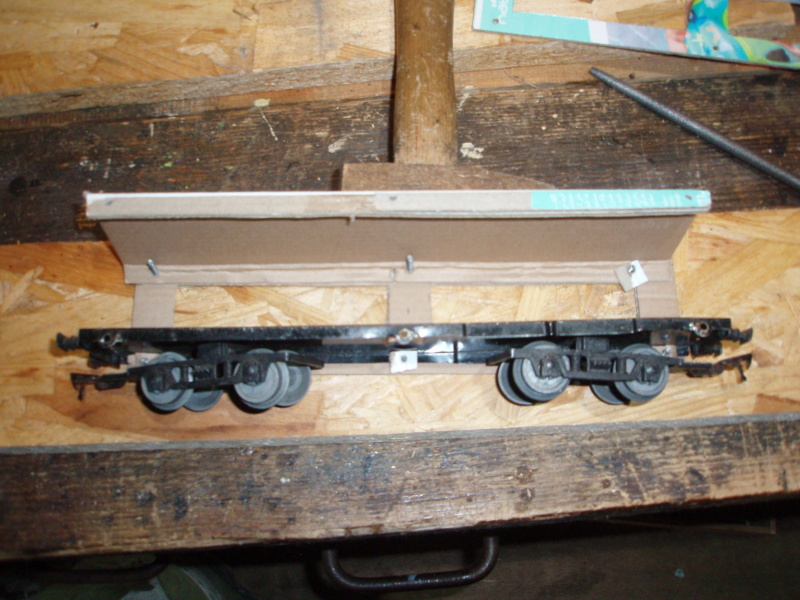 porte autos - Fabrication d'un wagon porte auto pour rame Jep P9210011