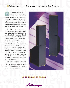 Mirage OM-8 Speaker Floorstand - sold Mirage12