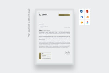 Minimalist Letterhead 11cf0012