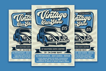 Vintage Car Show Template 13960212