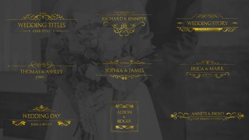 Gold Wedding Titles 192011