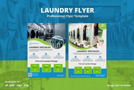 Laundry Promotion Flyer Template 4c416c10