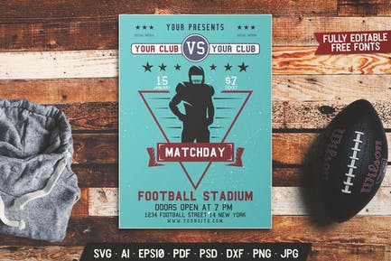 American Football Match Day Flyer 68291710