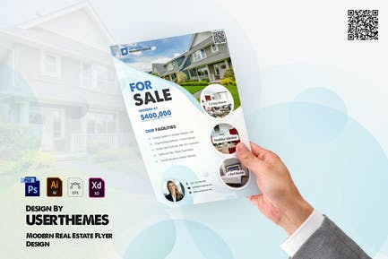 Modern Real Estate Flyer Design Templates 7ac23810