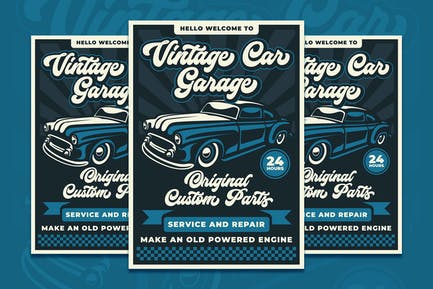 Vintage Car Garage Template 8ada8610