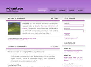 ADVANTAGE FREE CSS TEMPLATE Advant10