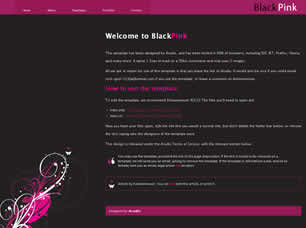 BLACKPINK FREE CSS TEMPLATE Blackp11