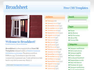 BROADSHEET FREE CSS TEMPLATE Broads11