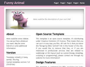 FUNNY ANIMAL FREE CSS TEMPLATE Funny-10