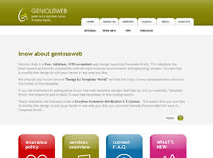 GENIOUS WEB FREE CSS TEMPLATE Geniou10