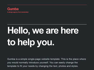 GUMBA FREE CSS TEMPLATE Gumba10