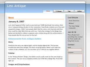 LESS ANTIQUE FREE CSS TEMPLATE Less-a10