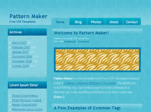 PATTERN MAKER FREE CSS TEMPLATE Patter10