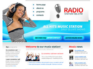 RADIO STATION FREE CSS TEMPLATE Radio-10