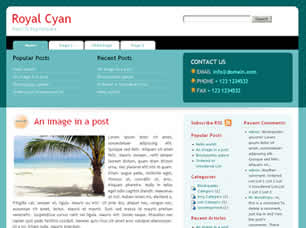 ROYAL CYAN FREE CSS TEMPLATE Royal-10