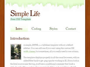 SIMPLE LIFE FREE CSS TEMPLATE Simple42