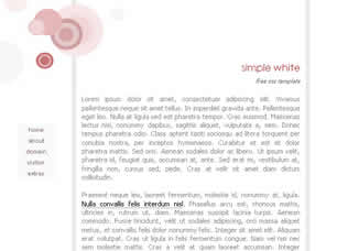 SIMPLE WHITE FREE CSS TEMPLATE Simple44