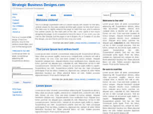 STRATEGIC BUSINESS DESIGNS FREE CSS TEMPLATE Strate12