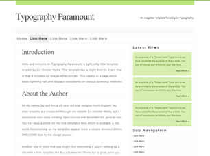 TYPOGRAPHY PARAMOUNT FREE CSS TEMPLATE Typogr10