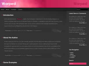 WARPED FREE CSS TEMPLATE Warped10