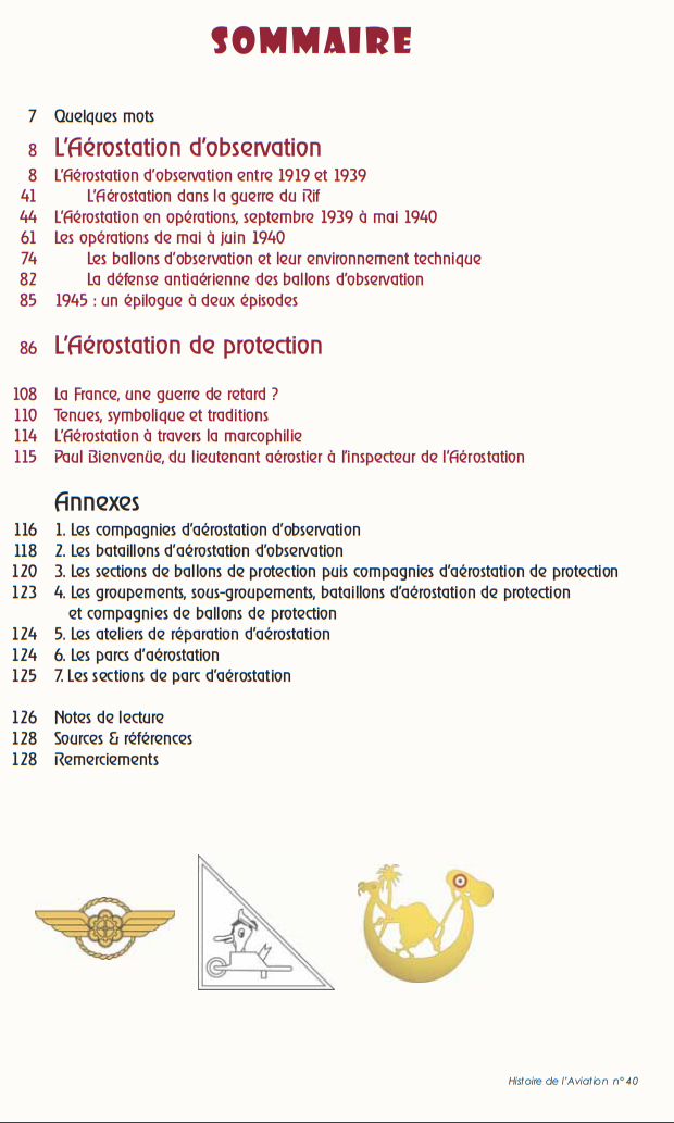 L'Aérostation de l'Armée de l'Air 1934-1946 Les unités, les opérations, les matériels Aero110