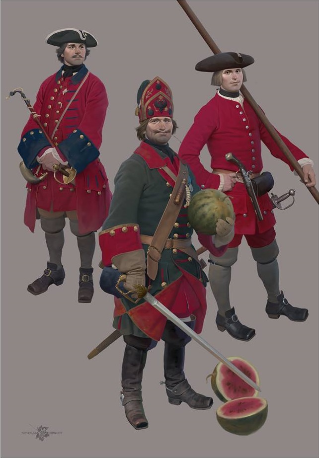 Livre d uniformes (1655-1721) guerres du Nord. Zubkov10