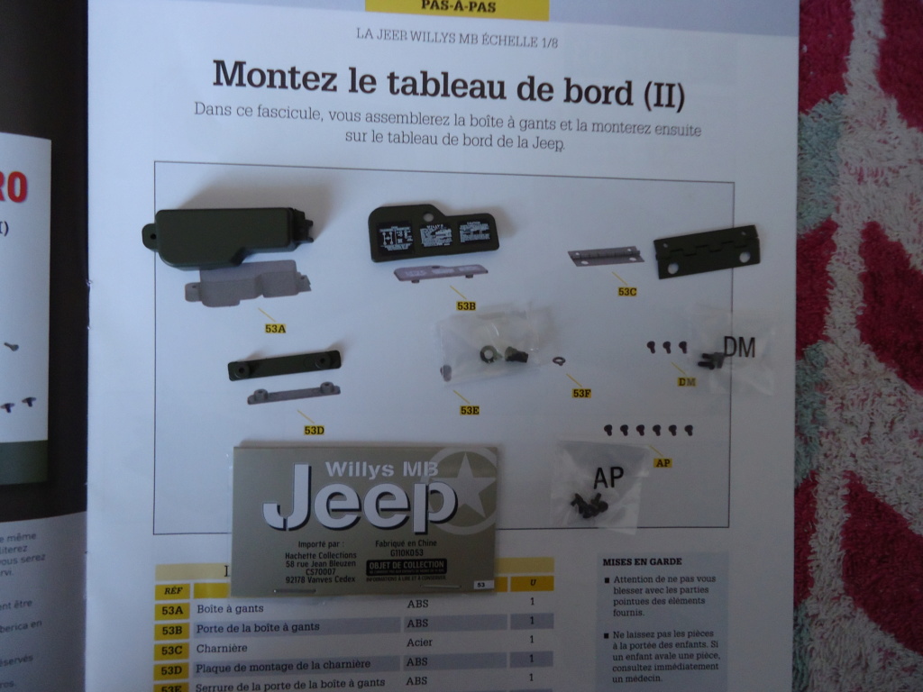 Jeep Willys MB au 1/8ème. Collection Hachette.Par Dan le Cévenol - Page 5 Dsc01328