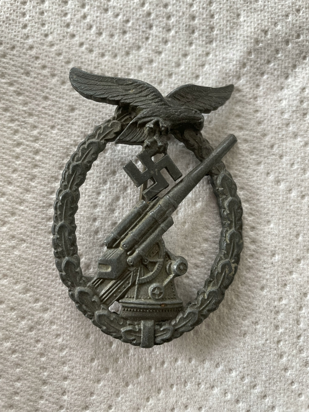 Confirmation authenticité badge Flak. 1154