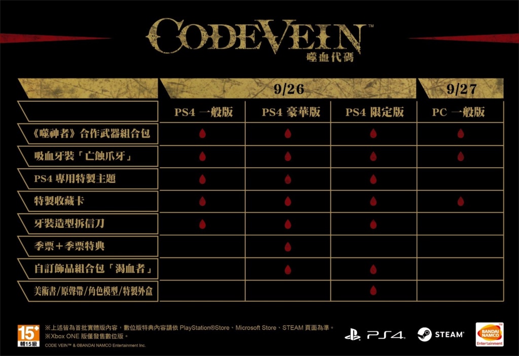 Xbox_One - 《CODE VEIN 噬血代碼》繁體中文版發售日確定！ 同步公開繁體中文版獨家首批特典、追加實體特典！ Cv10