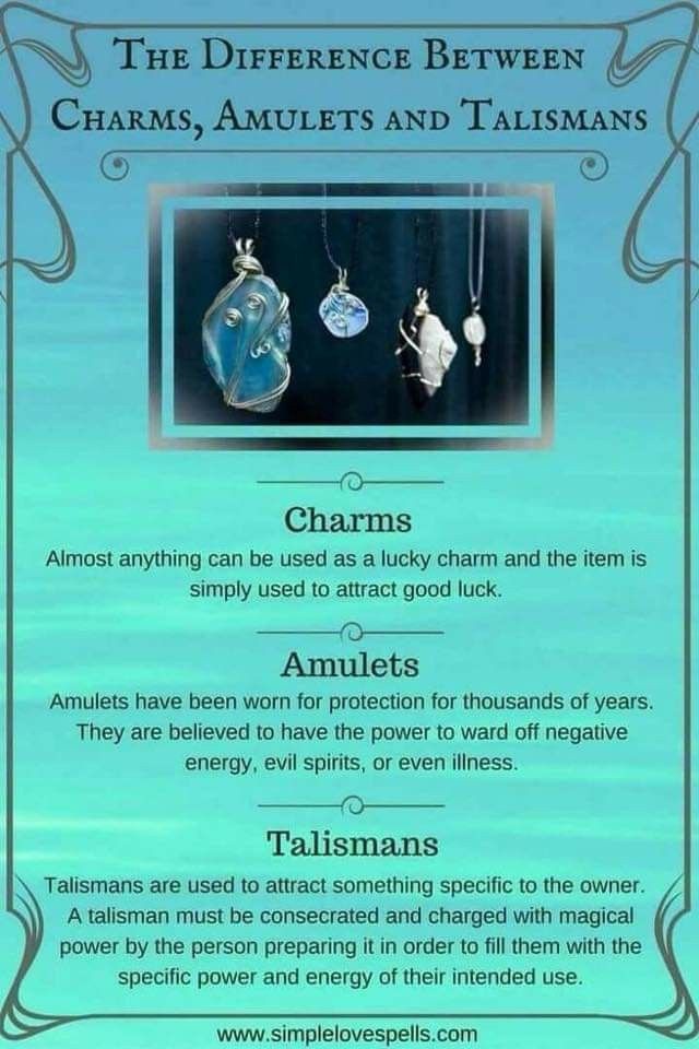 The Difference between Charms, Amulets and Talismans 20181011