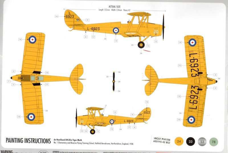 Construcción doble simultánea: dH-82A Tiger Moth de Airfix a 1/72. Img20212