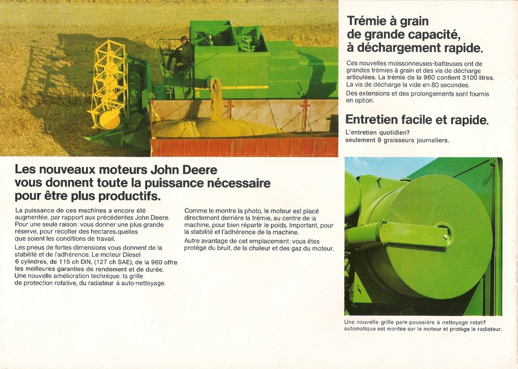 JOHN  DEERE : moissonneuse batteuse  960_p111