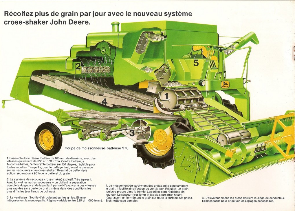 JOHN  DEERE : moissonneuse batteuse  960_p610