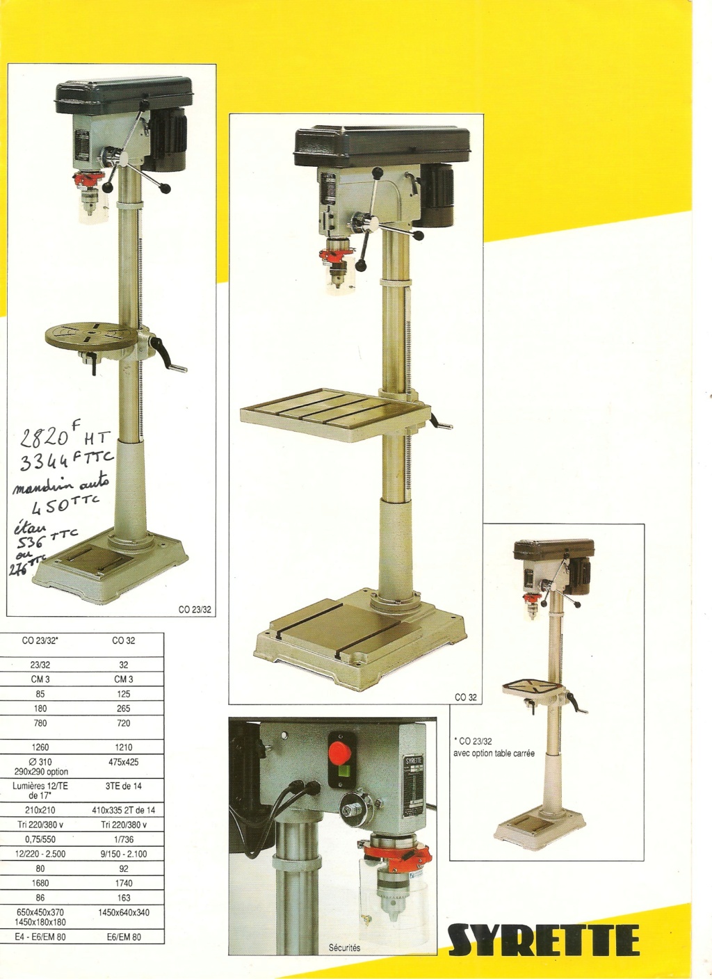 Perceuse à Colonne - Page 2 Syrett11