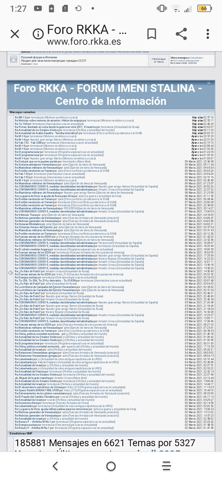 Visualizador de actividad del foro. Lista cronológica de temas del resto de usuarios Screen11