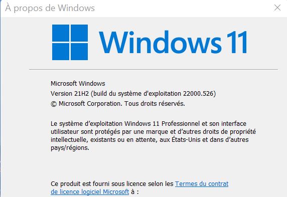 Mise à jour de windows 11 pro 2022-016