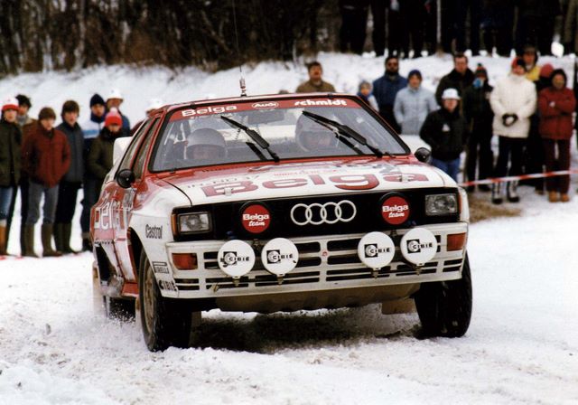 Audi Quattro Belga 1983 Base Burago  Marcdu10