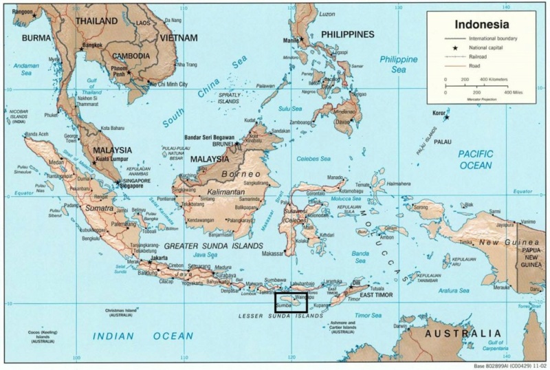 Découvrir l'Indonésie: Sumba Carte-10