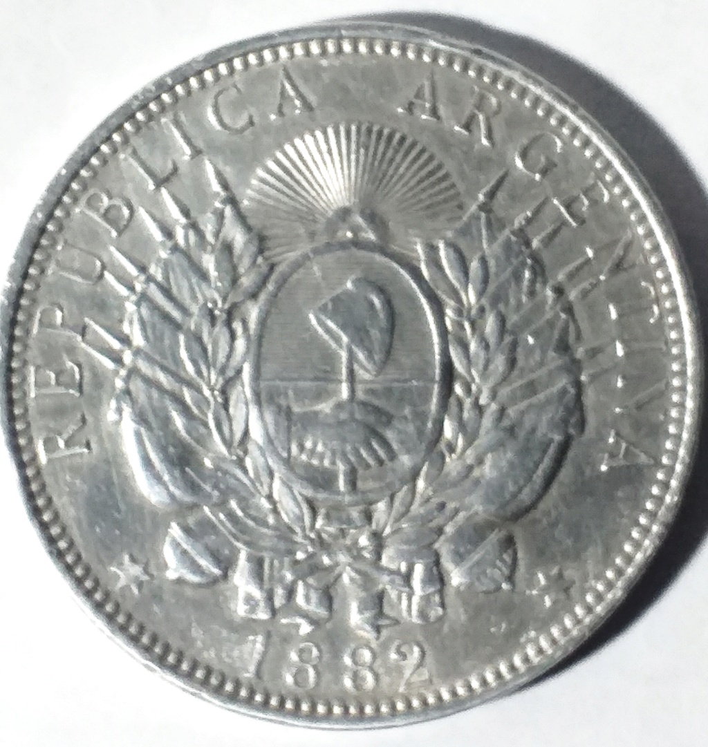 Argentina, 1 Peso ''Patacón'' de 1882  215