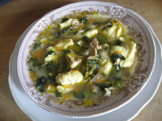 Суп с зеленью и кукурузными галушками Ea_a_u10