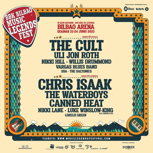 BBK Bilbao Music Legends Fest 2023. The Cult, Chris Isaak, Waterboys, Canned Heat, Nikki Lane, Nikki Hill, Luke Winslow-King - Página 2 Bbb10