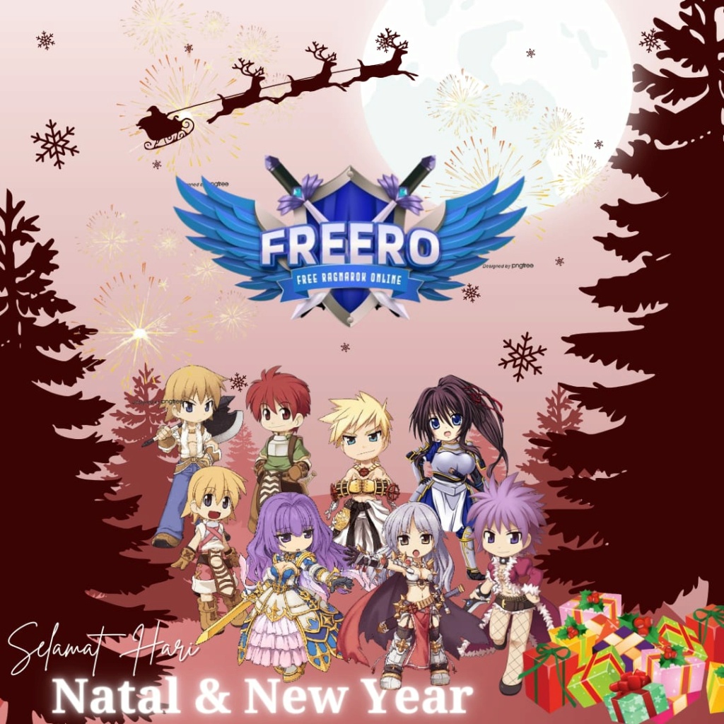 Event Design Wallpaper Christmas 2023 & New Year 2024 Freero10
