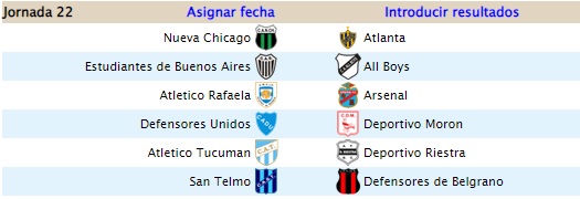 FECHA 11 - CLAUSURA | ALINEACIONES Y RESULTADOS Fecha212