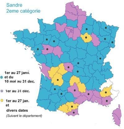 Carte de France ouverture brochet et sandre 2008 Carte_11