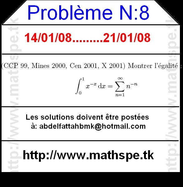 Problème N:8 88833310