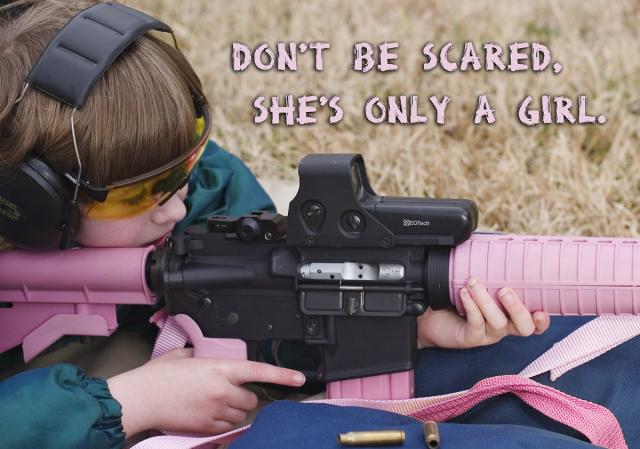 Hello Kitty AR-15 Assault Rifle Pinkri10