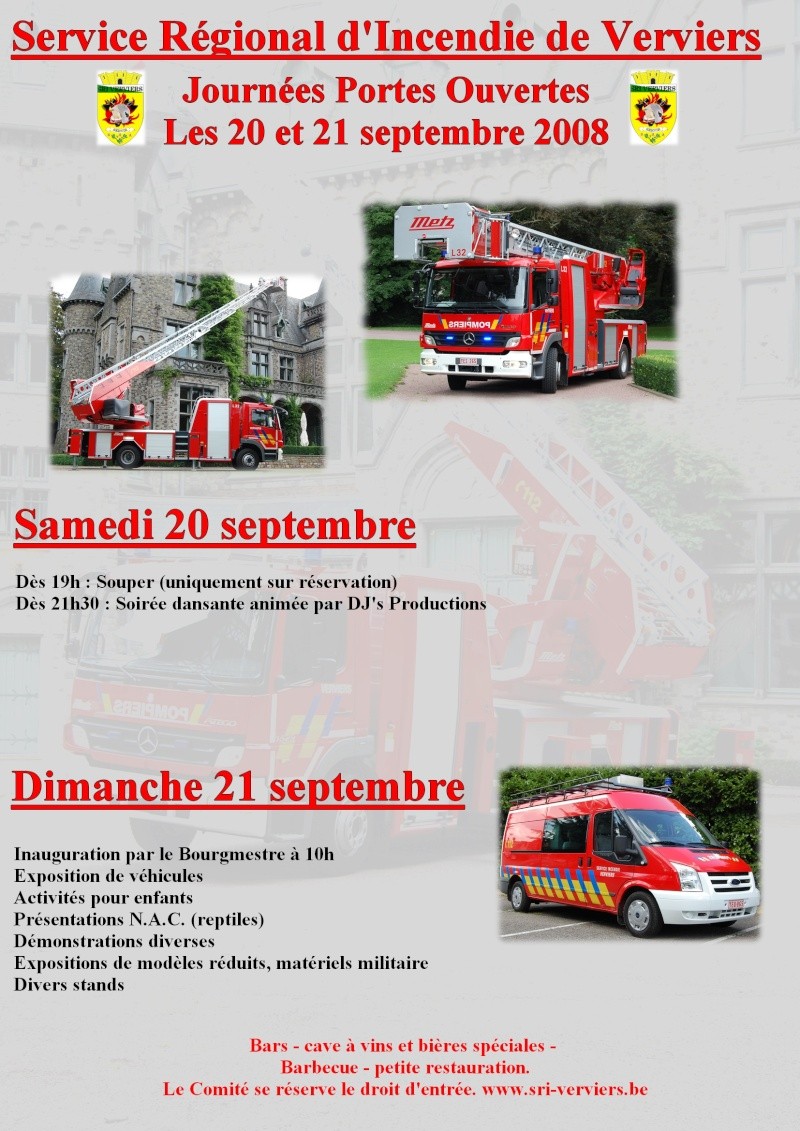 Portes ouvertes service régional incendie de Verviers. Affich11